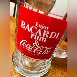 Bacardi rum & Coke Glass Mug